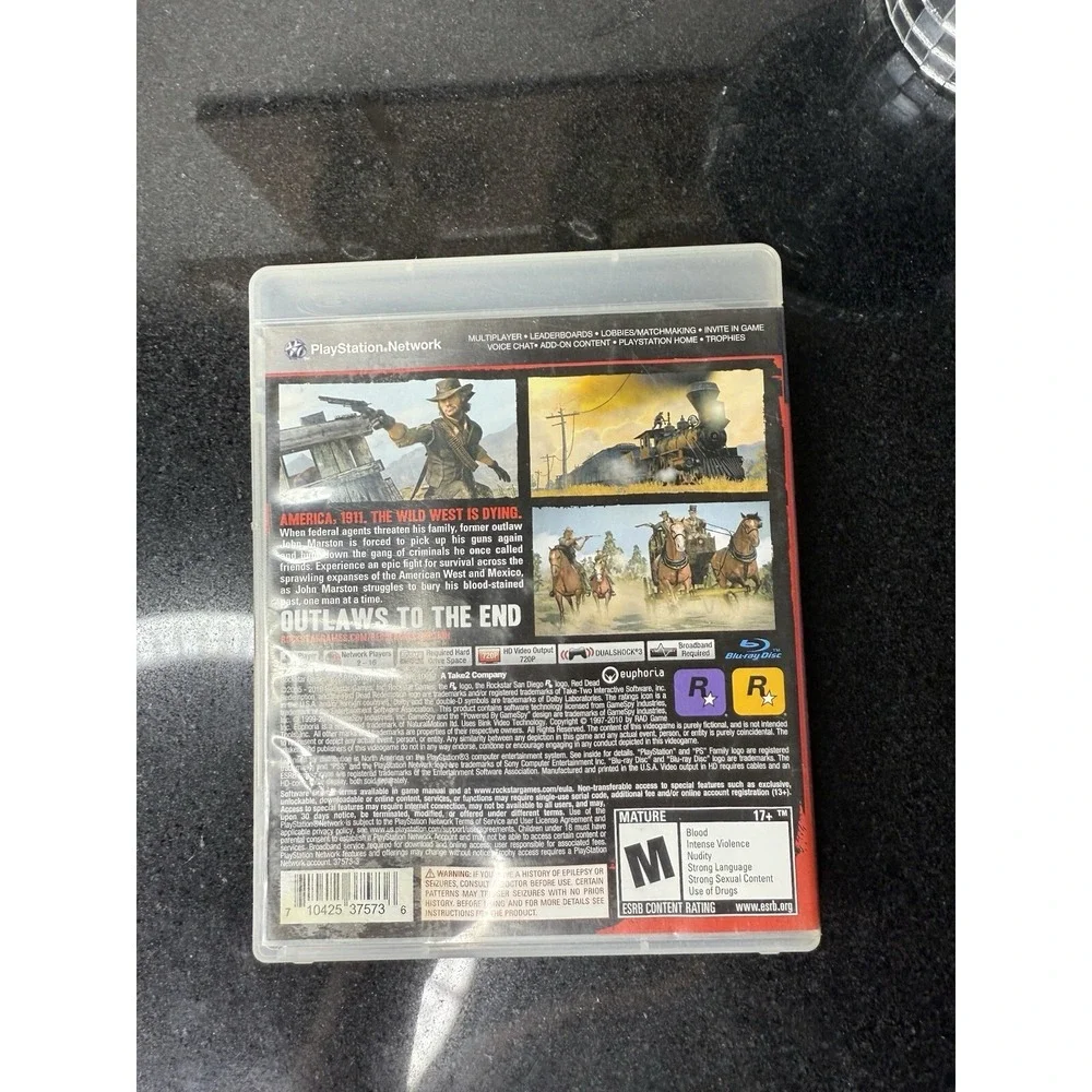 Red Dead Redemption Standard (Sony PlayStation 3, 2010) CIB Complete